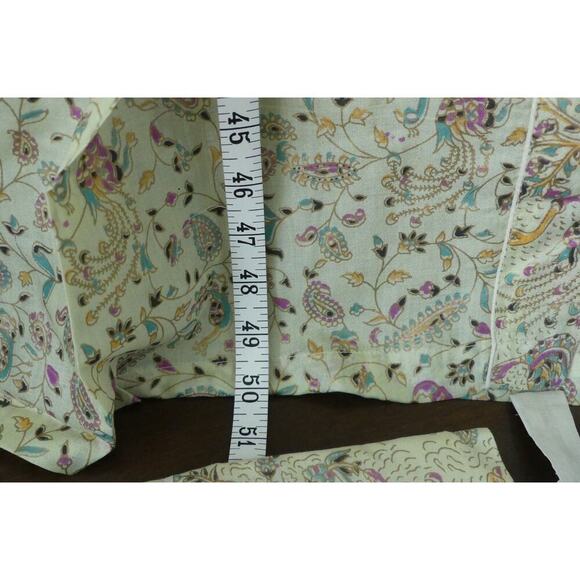 New Indian Cotton Robe Kimono Bird Floral Gift Matching Carry Bag Button Tie OS - Picture 4 of 9